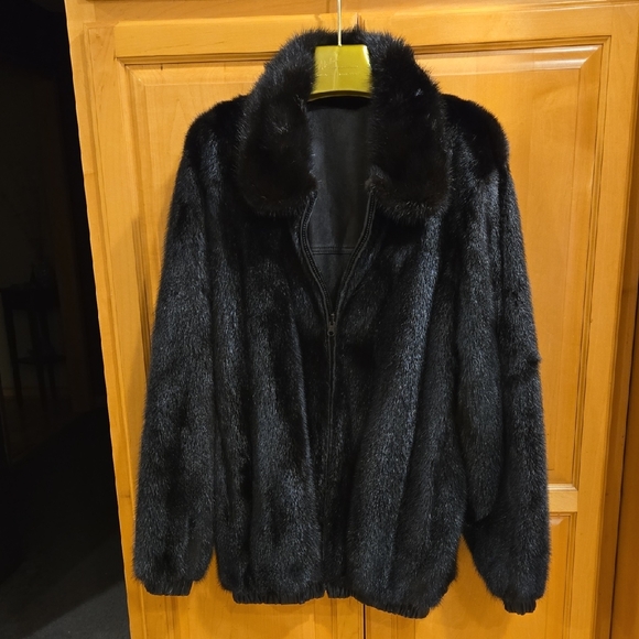 Gorgeous Reversible Mink/Leather Coat from Alaskan Fur Company
